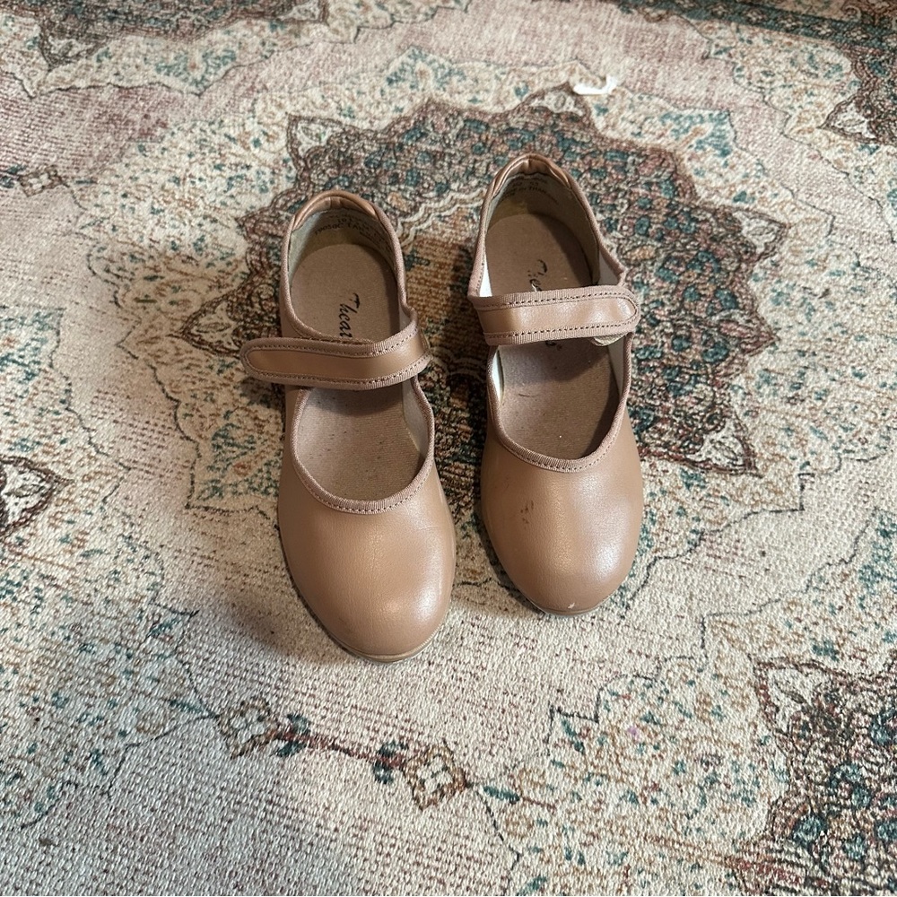 Tan Kids Tap Shoes